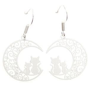 Halloween Cat Earrings Filigree
